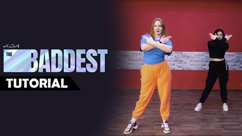 K Pop Dance Tutorial Kda The Baddest Mirrored Youtube