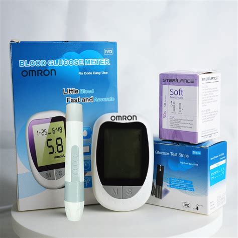 Omron Glucometer Digital Monitor Glucose Meter FREE 50pcs Test Strips