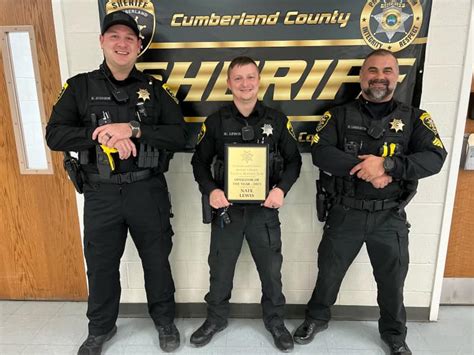 Lewis With Cumberland County Sheriff’s Office Receives Award 3b Media News