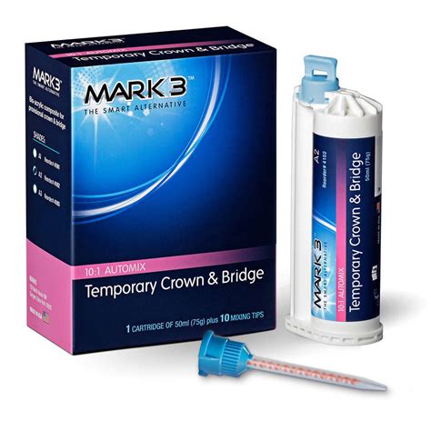 MARK3 Temporary Crown And Bridge Material 50ml 10 1 Cartridge Cargus