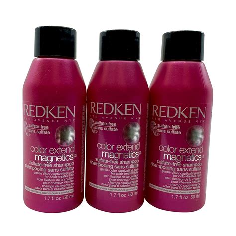 Redken Color Extend Magnetics Sulfate Free Shampoo 17 Oz Set Of 3