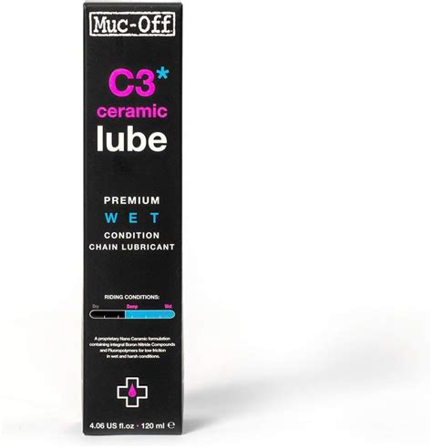 Muc Off C3 Ceramic Wet Chain Lube 120 Millilitres Premium Bike Chain