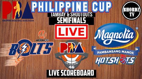 LIVE MERALCO BOLTS Vs MAGNOLIA HOTSHOTS PLAY BY PLAY SCOREBOARD