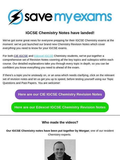 Save My Exams Igcse Chemistry Notes Now Available On Save My Exams