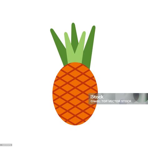 Pineapple Icon Vector Isolated On White Background Pineapple Sign Stock Illustration Download