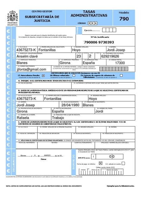 Formulario 790 006 Es Es Instituciones Sociales Sociedad