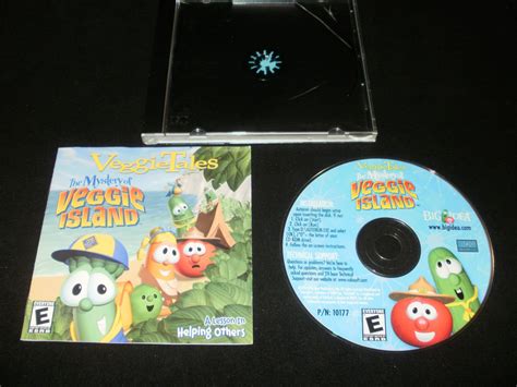 Veggietales The Mystery Of Veggie Island 2002 Valusoft Windows Pc Complete Cib