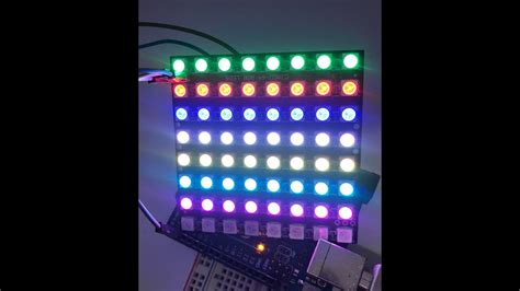 Como Controlar Una Matriz Led Rgb Ws2812 Neopixel Arduino Youtube