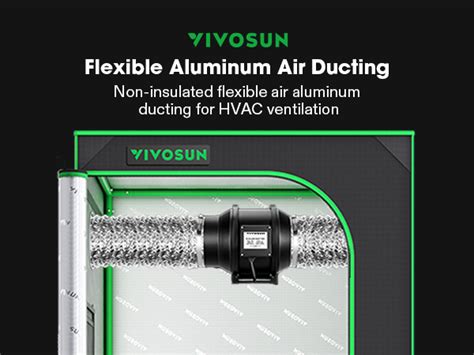 Mua Vivosun 6 Inch 25 Feet Non Insulated Flex Air Aluminum Ducting Dryer Vent Hose For Hvac