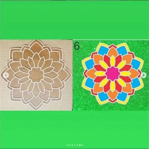 Mdf Floral Pattern Rangoli Stencil At Rs Piece Rangoli Jali In