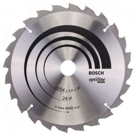 2608640434 Lame de scie circulaire BOSCH Ø 254 x 30mm 24 dents ATB