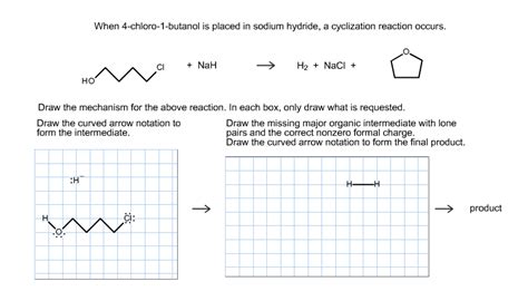 Solved When 4 Chloro 1 Butanol Is Placed In Sodium Hydrid Chegg