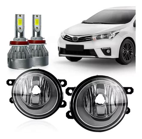 Par Farol Neblina L Mpada Super Led D Corolla