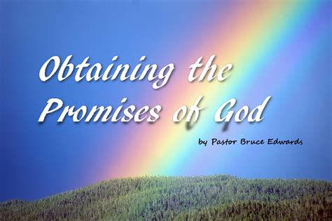 Obtaining The Promises of God