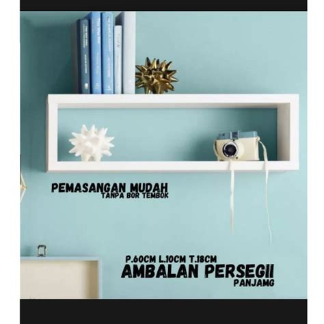 Jual Rak Ambalan Persegi X Cm Lapis Hpl Shopee Indonesia