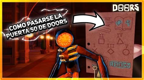 Guía de COMO PASAR la PUERTA 50 de DOORS Roblox Tutorial YouTube