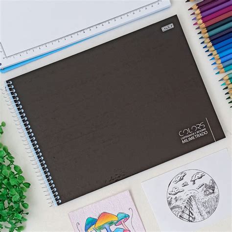 O Que É Caderno De Cartografia - Caderno de Cartografia e Desenho Milimetrado Colors - São Domingos ...