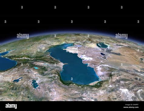 Caspian Sea Satellite Image Hi Res Stock Photography And Images Alamy