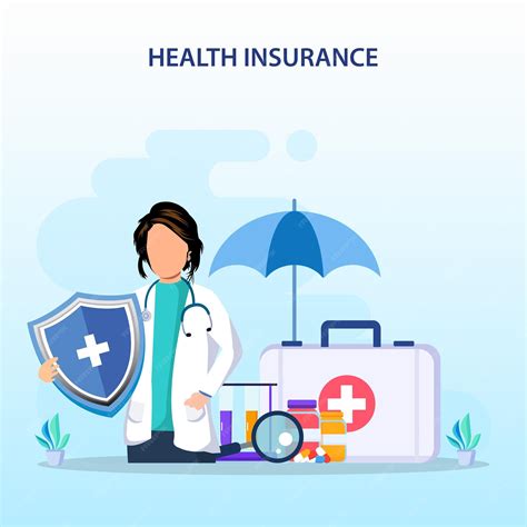 Premium Vector Health Insurance Design Concept With Umbrella