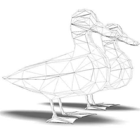 3D Model Ducks VR AR Low Poly CGTrader