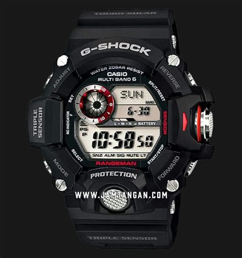 Casio G Shock Rangeman Gw Dr Tough Solar Digital Black Resin Band