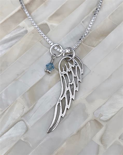 Personalized Angel Wing Necklace | kandsimpressions