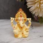 Buy StatueStudio Polyresin Gold Plated Ganesha Idol Online At Best