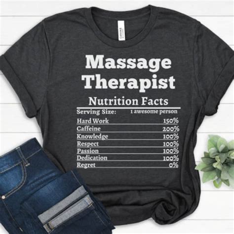 Massage Therapist T Massage Therapist Nutrition Shirt Best Massage