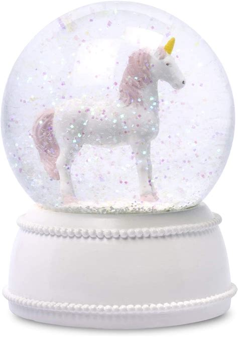 Amazon De Novelty Magisch Beleuchtete Einhorn Schneekugel LED