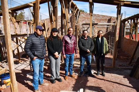 Supervisa Pepe Saldívar construcción de aula en el Bachillerato General