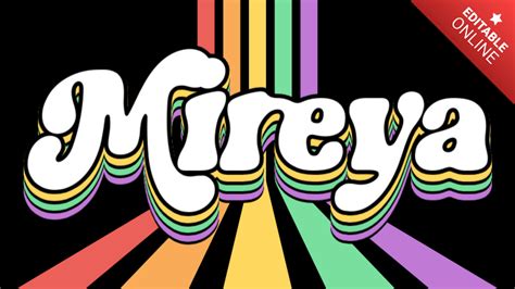 Mireya Retro Music Font Text Effect Generator