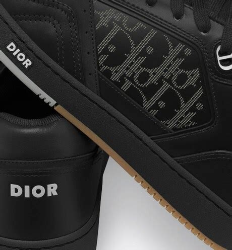 Dior World Tour B Low Top Sneaker Black Dior Oblique Galaxy Leather