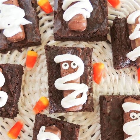 Halloween Mummy Brownies Oh My Veggies Karinokada