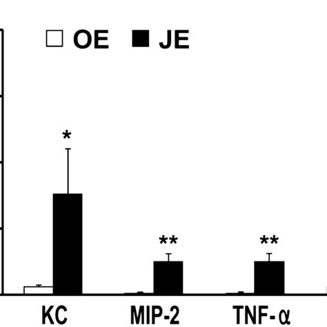 The gene-expression profile of chemokines and cytokines in the ...