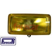 Bloco Farol Milha Cibie Euro Serra Amarelo Longo Alcance Liso Farecar