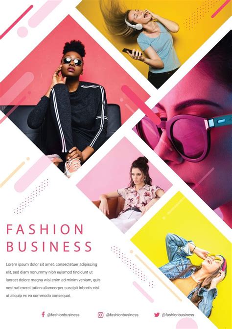 Fashion Business Flyer Ad Layout Brochure Layout Poster Layout