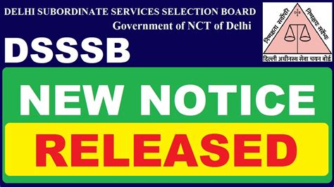 Dsssb New Notice Dsssb New Update Subham Sen Youtube