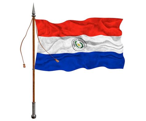 Premium Photo National Flag Of Paraguay Background With Flag Of Paraguay