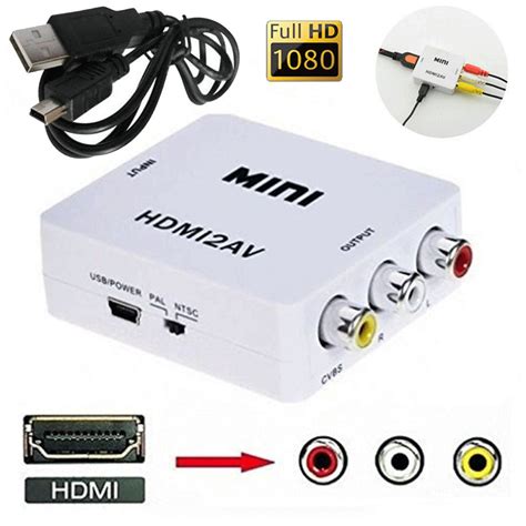 Mini Hdmi 2 Av Hd Video Converter