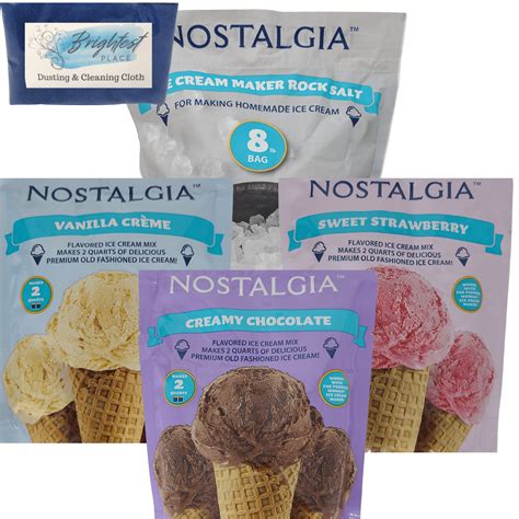 Nostalgia Ice Cream Mix Vanilla Chocolate Strawberry Salt Brightest