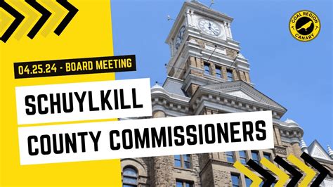 Schuylkill County Commissioners Meeting April 25 2024 Youtube