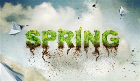 Spring Floral Typography Text Effects Psddude