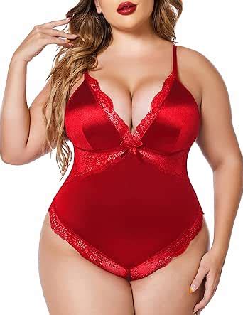 Amazon Avidlove Plus Size Satin Lingerie For Women Sexy Teddy