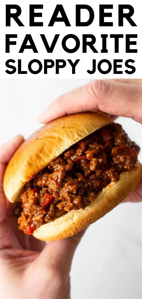 The Best Homemade Sloppy Joes In Sloppy Joe Recipe Easy