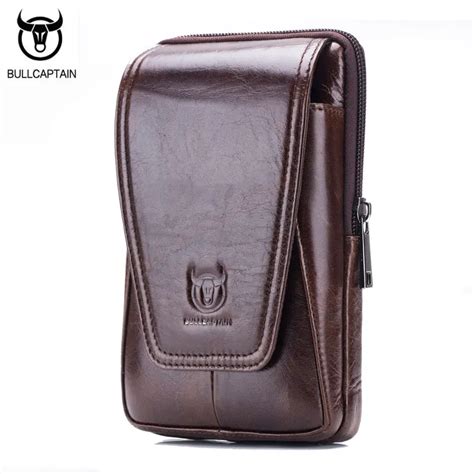 Bullcaptain Ri Onera De Cuero Para Hombres Bolso Para