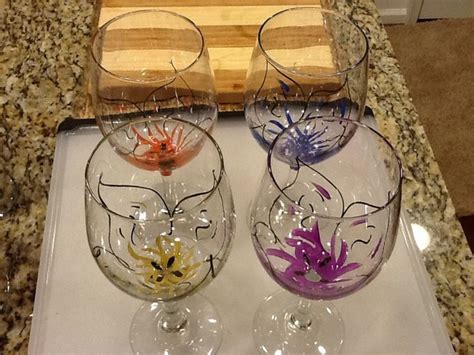 3 Ways To Paint Wine Glasses WikiHow Painted Wine Glasses Hand