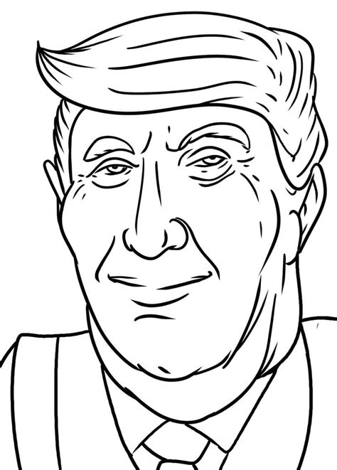 Donald Trump Smiley Para Colorir Imprimir E Desenhar Colorir Me