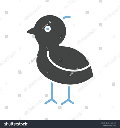 Baby Chick Icon Vector Image Can Stock Vector Royalty Free 2038662506