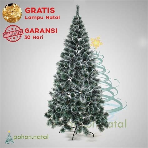 Jual Pohon Natal Snow Flake Pine Tree Ft Cm Shopee Indonesia