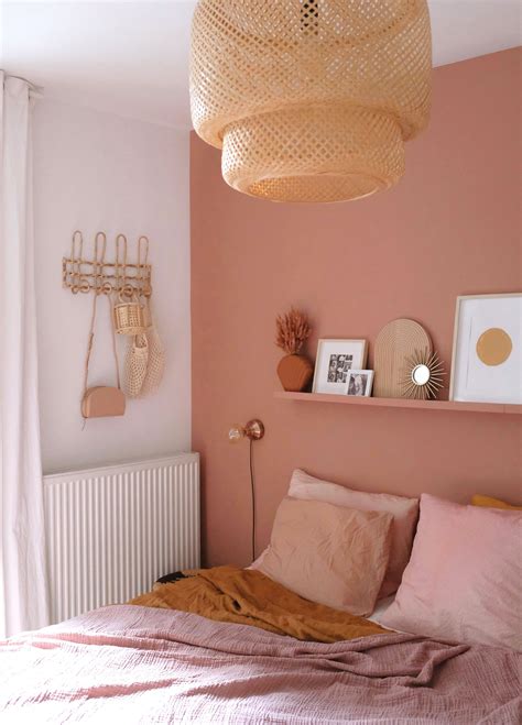 Interior Terra Wall Boho Bedroom Styling Inspiration Pink Wall